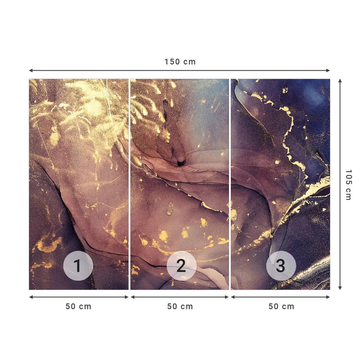 Photo Wallpaper Premium Sand - Matter and Spirit - Abstraction, Piece, Modern Pattern - 150x105 cm