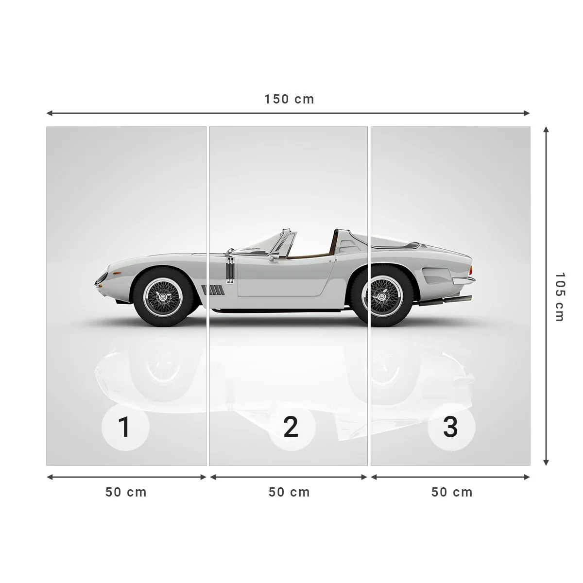 Fototapeta Standard Eco - Příslib zábavy - Sportovní auto, Kabriolet, Automobilový průmysl - 150x105 cm