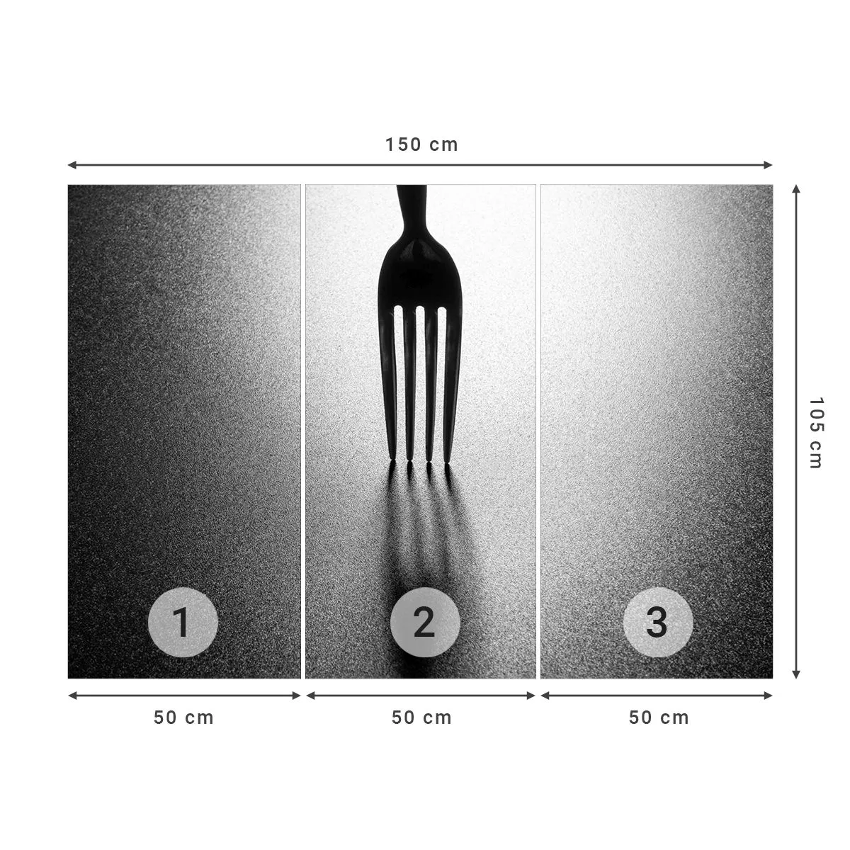 Fotótapéta Standard Eco - Fény és árnyék - Villa, Evőeszköz, Konyha - 150x105 cm