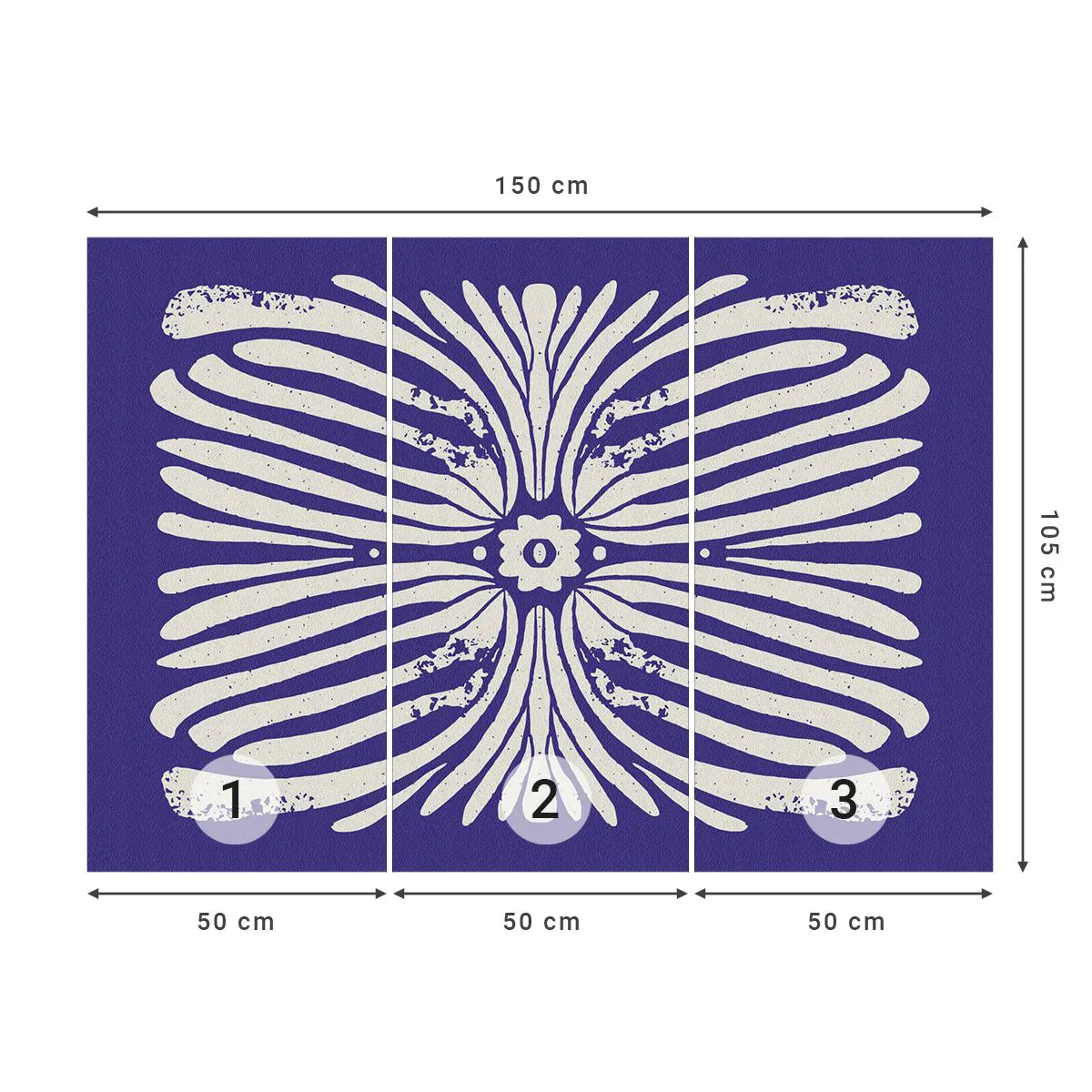 Fototapete Premium Canvas - Ethnische Inspirationen - Boho, Botanisch, Stück - 150x105 cm