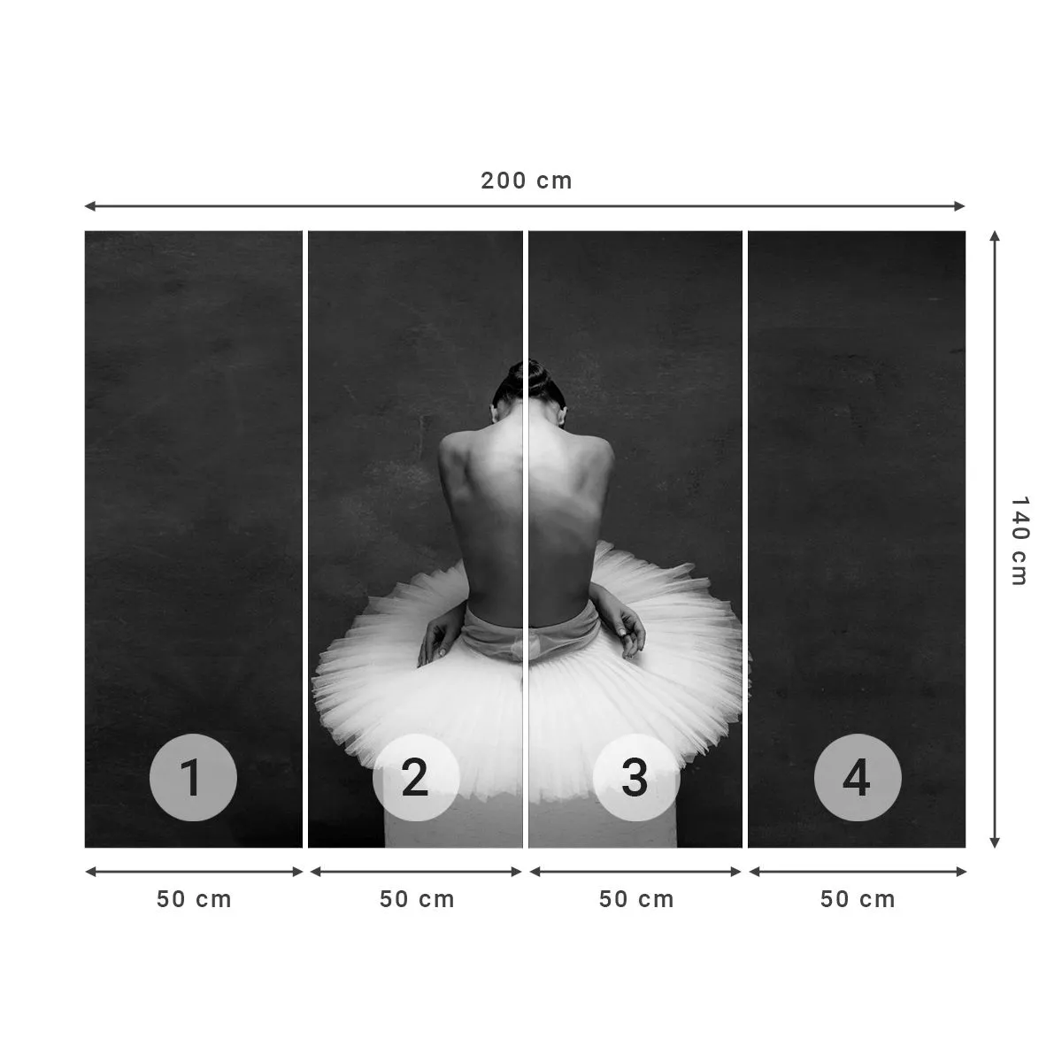 Fototapeta Standard Eco - Práve prekvitá - Balerína, Tancujte, balet - 200x140 cm