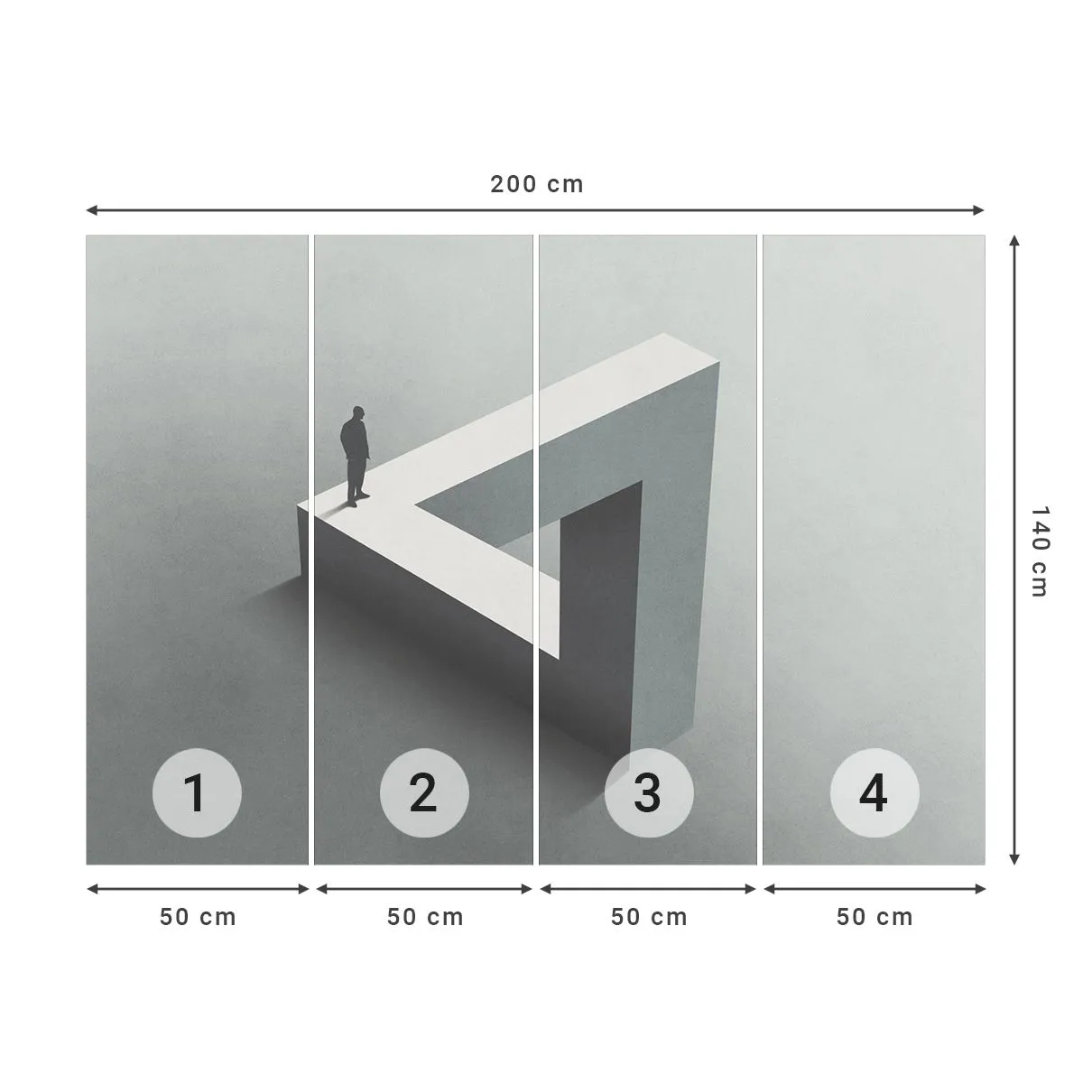 Tapet Standard Eco - Și totuși este posibil - Afaceri, Industrial, Modern - 200x140 cm