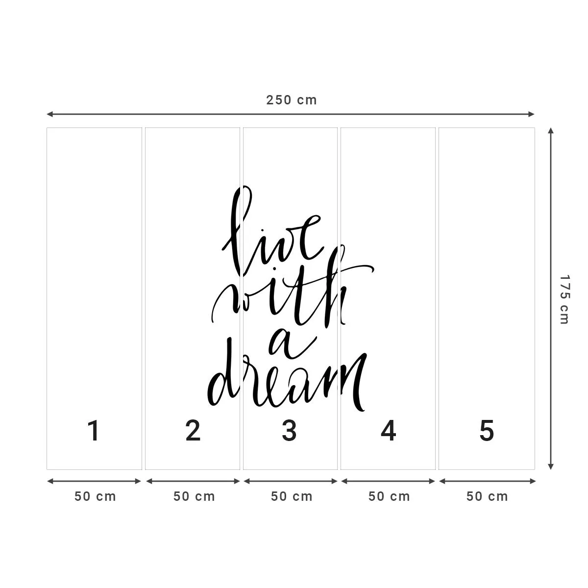 Fototapet Premium Sand - Of course - Typografi, Bekräftelse, Maxim - 250x175 cm