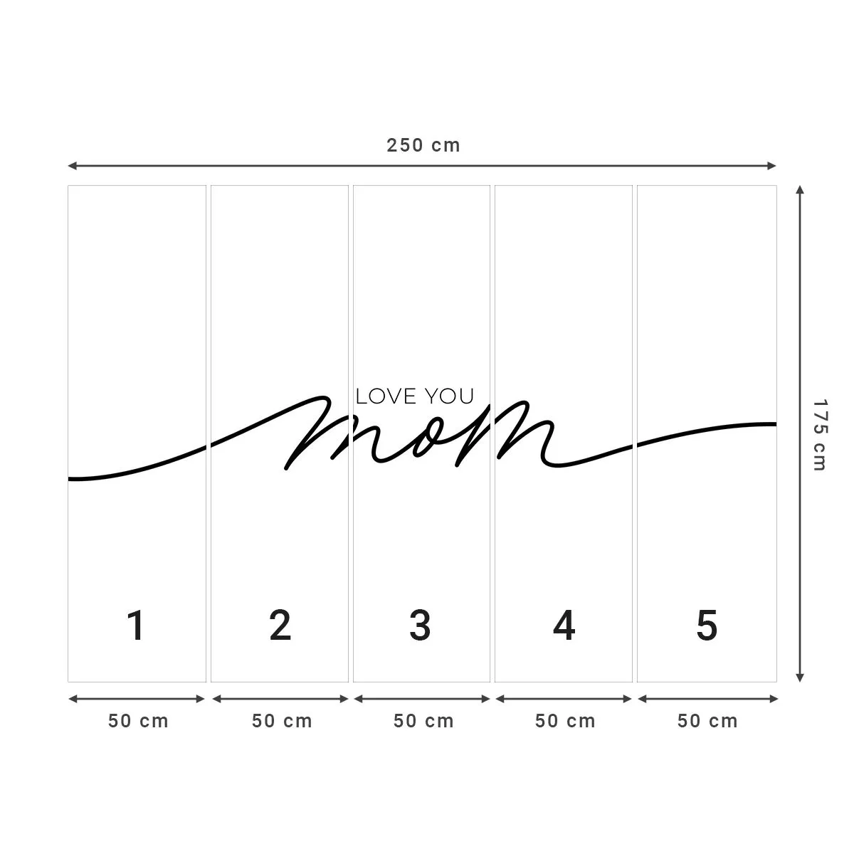 Fotomurali Standard Eco - Grande commozione - Tipografia, Affermazione, Massima - 250x175 cm