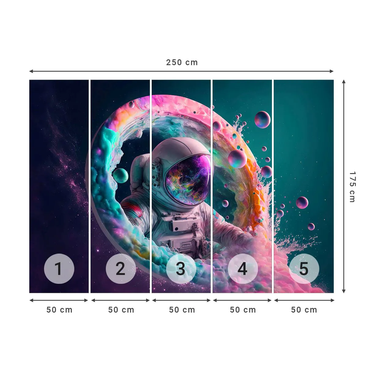 Fotótapéta Standard Eco - Csillagkapu - Űrhajós, Galaxy, Futurisztikus - 250x175 cm