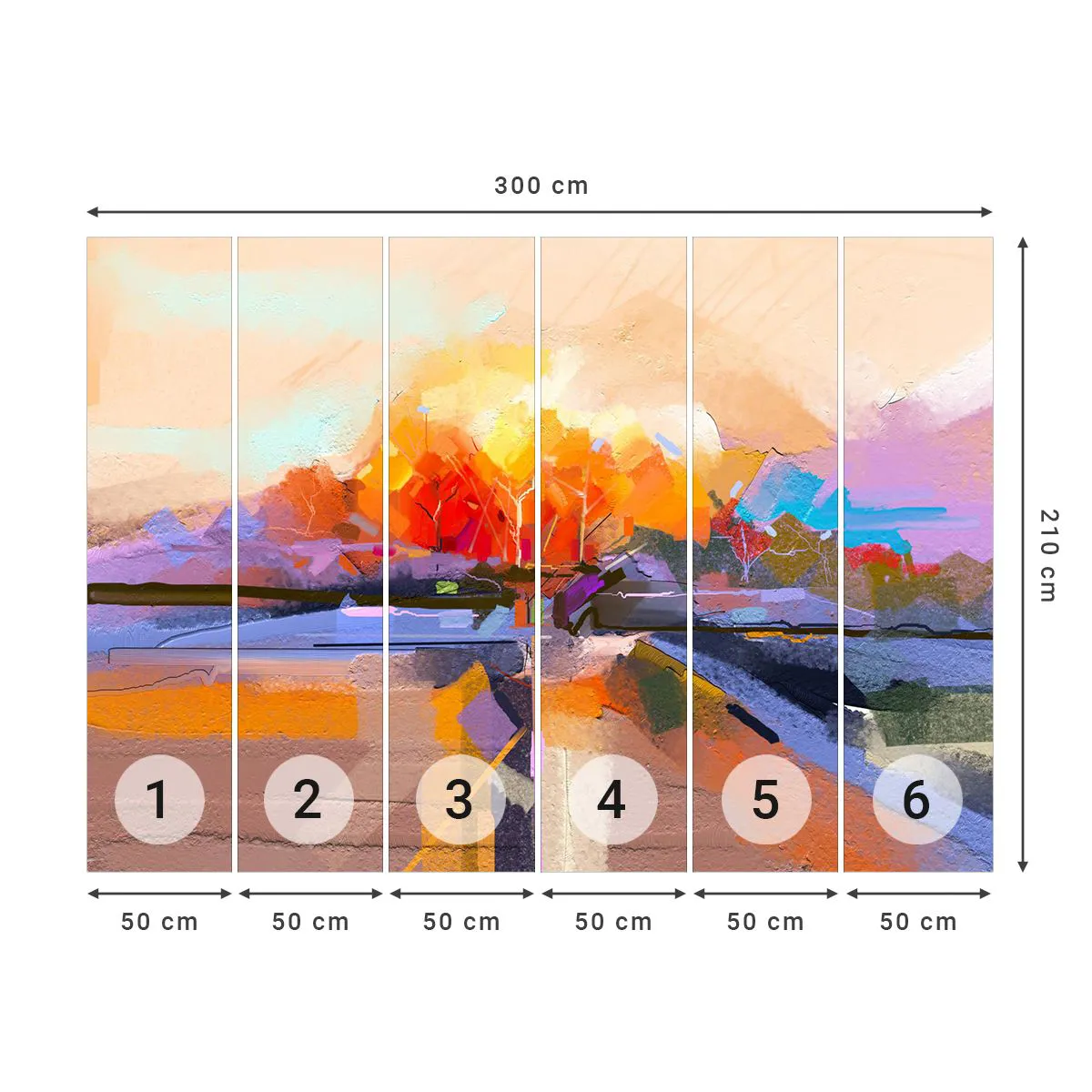 Photo Wallpaper Standard Eco - Autumn Has Arrived - Landscape, Piece, Nature - 300x210 cm