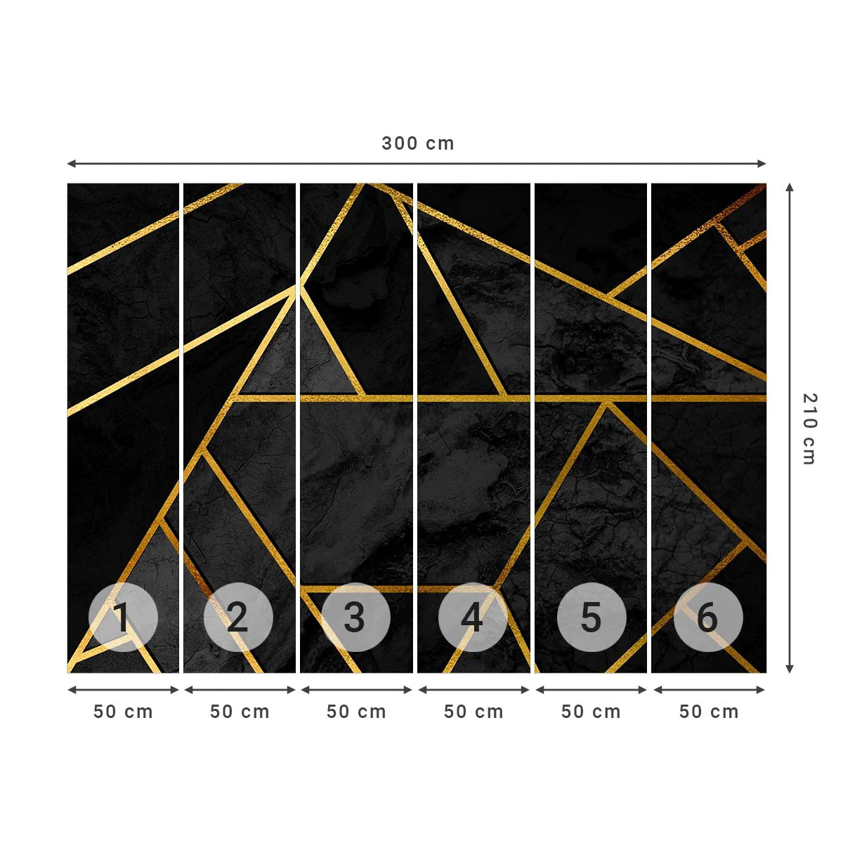 Fototapeta Premium Sand - Mrok i blask - Abstrakcja, Sztuka, Nowoczesny Wzór - 300x210 cm