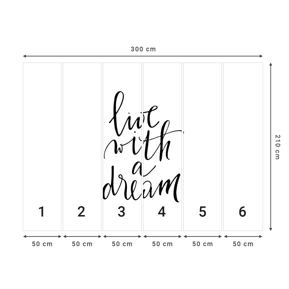 Fototapet Premium Sand - Of course - Typografi, Bekræftelse, Maxim - 300x210 cm