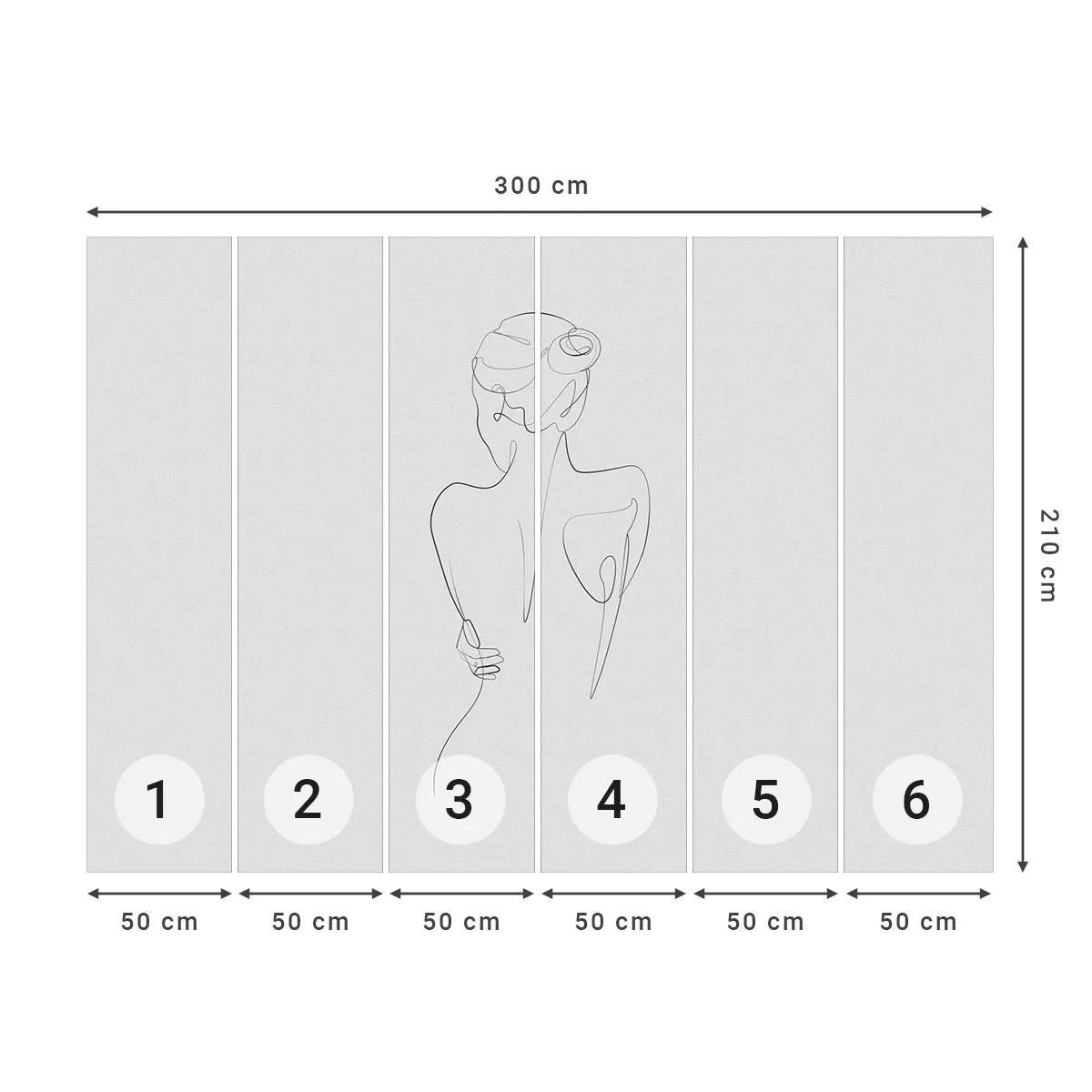 Fotótapéta Standard Eco - Testzene - Grafika, Test, Darab - 300x210 cm