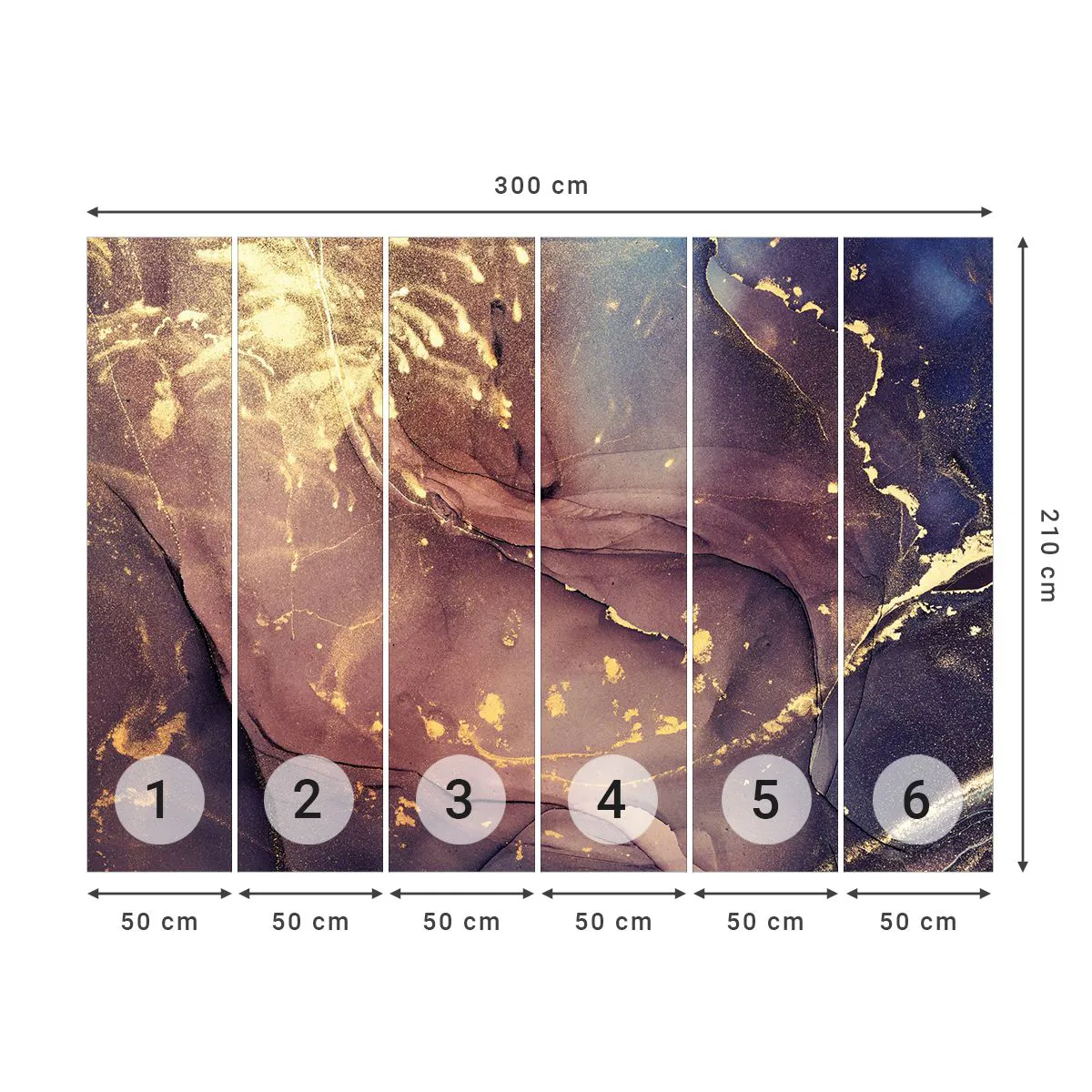 Photo Wallpaper Premium Sand - Matter and Spirit - Abstraction, Piece, Modern Pattern - 300x210 cm