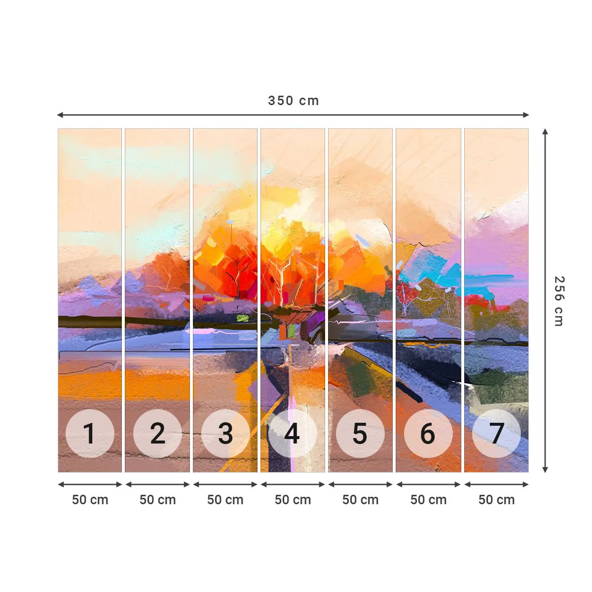 Fototapeta Premium Sand - Je podzim - Krajina, Kus, Příroda - 350x256 cm