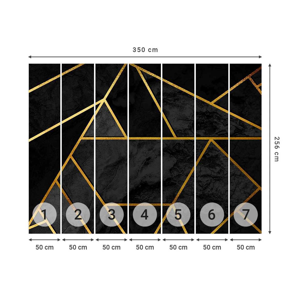 Fototapeta Premium Sand - Mrok i blask - Abstrakcja, Sztuka, Nowoczesny Wzór - 350x256 cm