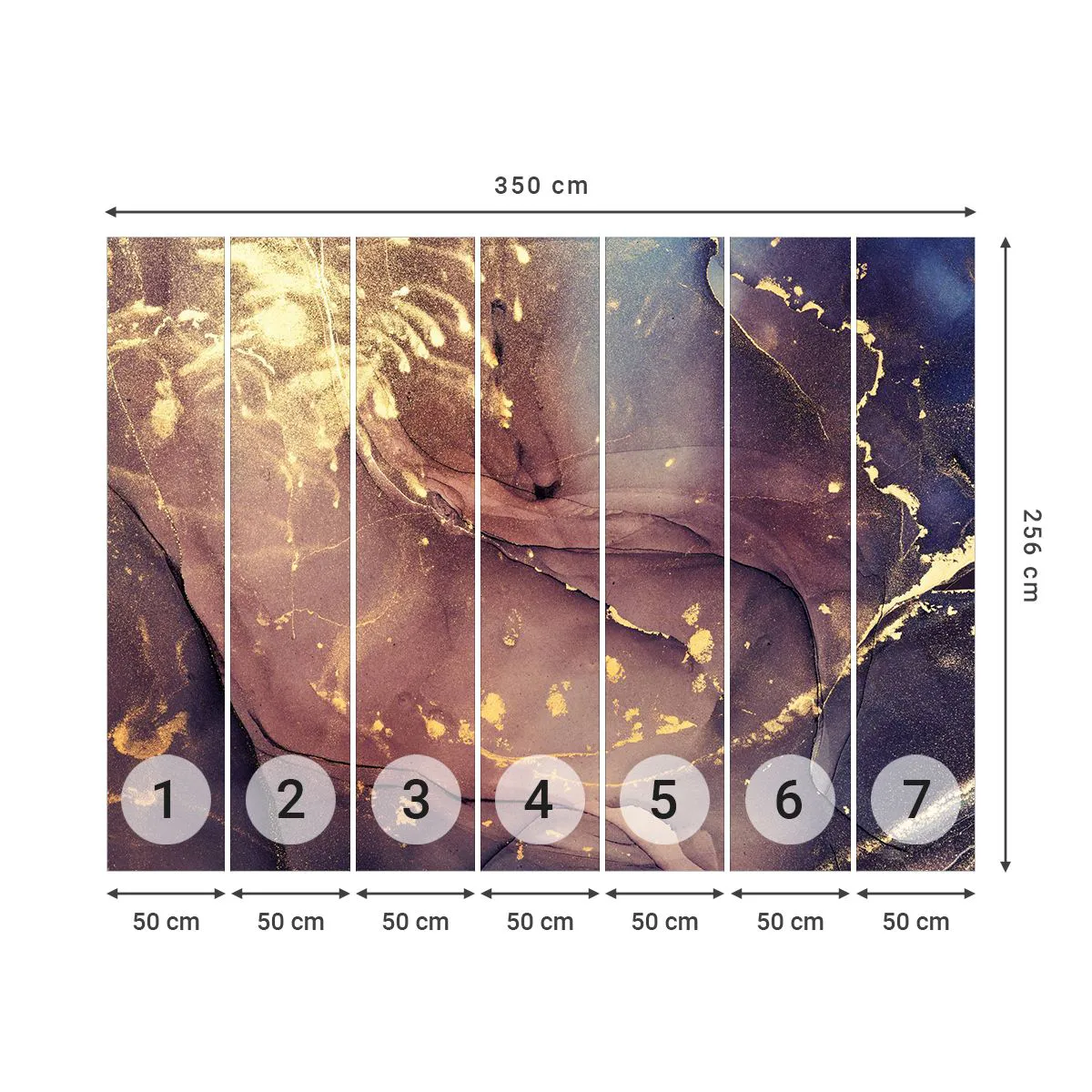 Photo Wallpaper Premium Sand - Matter and Spirit - Abstraction, Piece, Modern Pattern - 350x256 cm