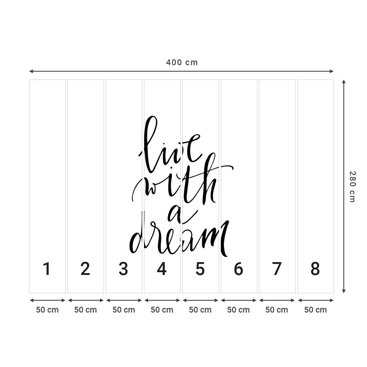 Fototapet Standard Eco - Of course - Typografi, Bekræftelse, Maxim - 400x280 cm