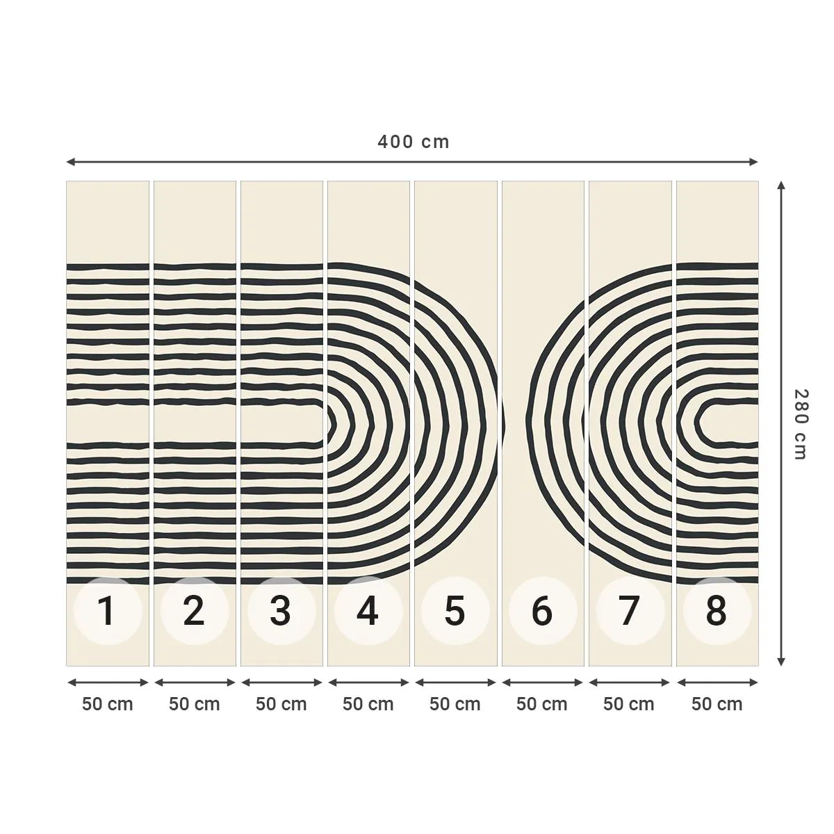 Fotomurali Autoadesivo Deluxe Sticker - Tra un attimo... - Astrazione, Grafica, Pezzo - 400x280 cm