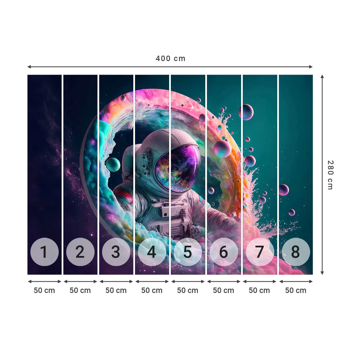 Fotótapéta Premium Sand - Csillagkapu - Űrhajós, Galaxy, Futurisztikus - 400x280 cm