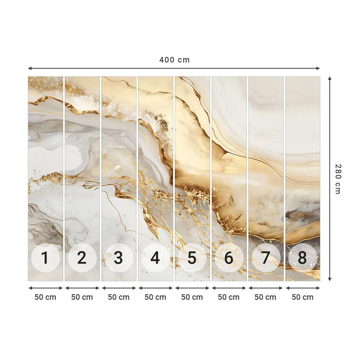 Photo Wallpaper Standard Eco - Abstract: Beauty and Good - Marble, Glamour, Elegant - 400x280 cm