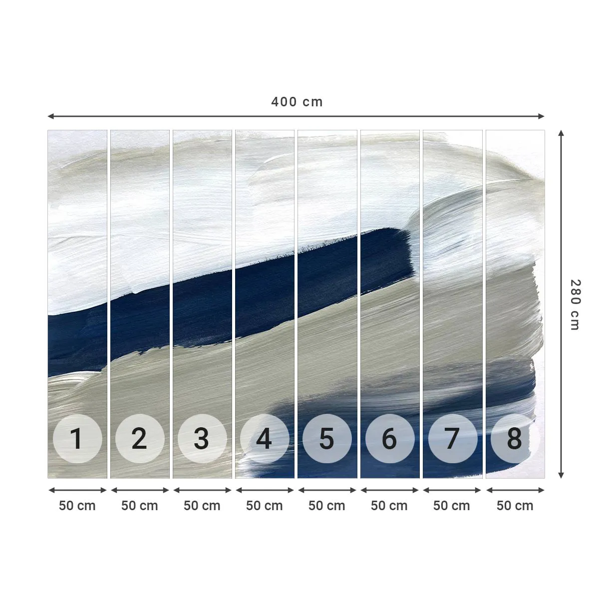 Tapet Standard Eco - Întâlnire cu albul - Bucată, Minimalist, Modern - 400x280 cm