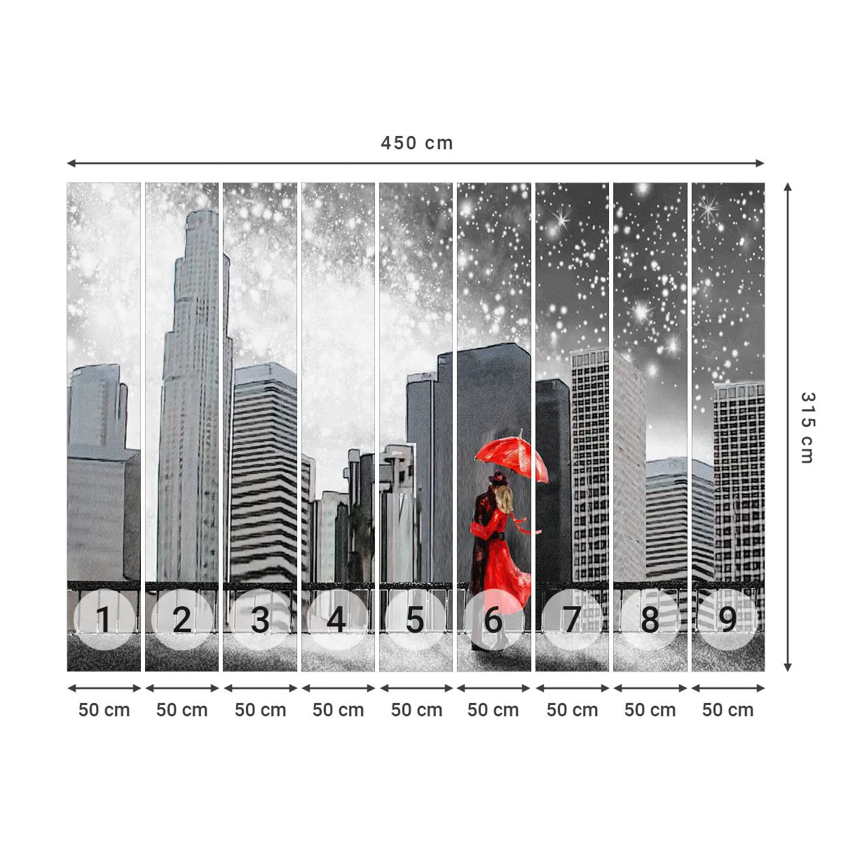 Fototapeta Standard Eco - Człowiek nie kamień - Nowy Jork, Miasto, Miłość - 450x315 cm