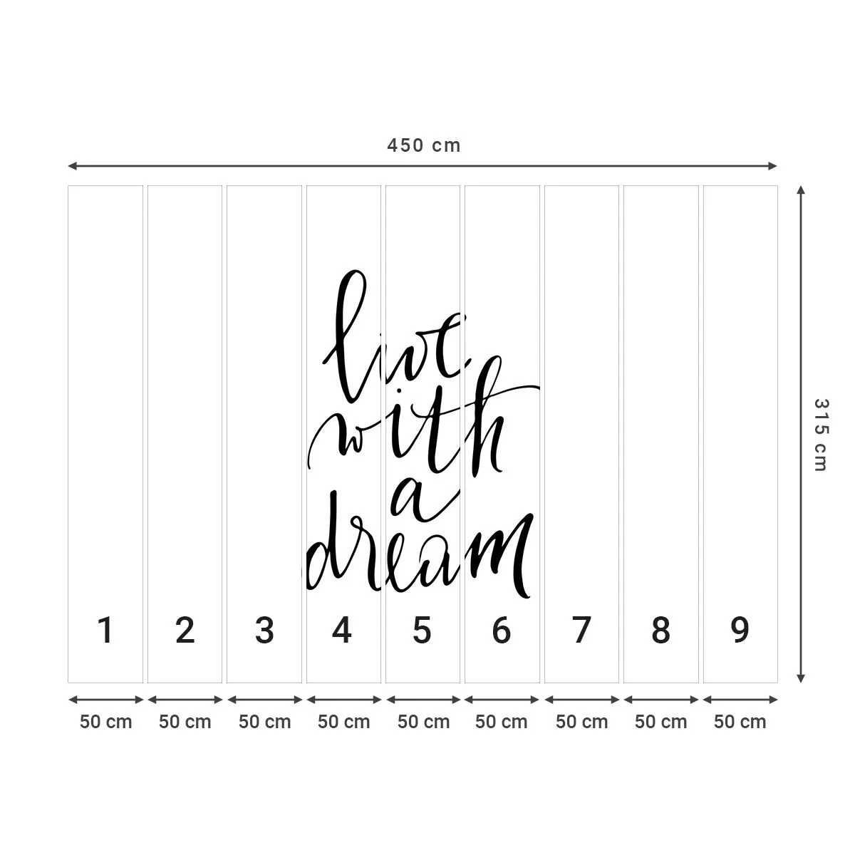 Fototapet Standard Eco - Of course - Typografi, Bekræftelse, Maxim - 450x315 cm