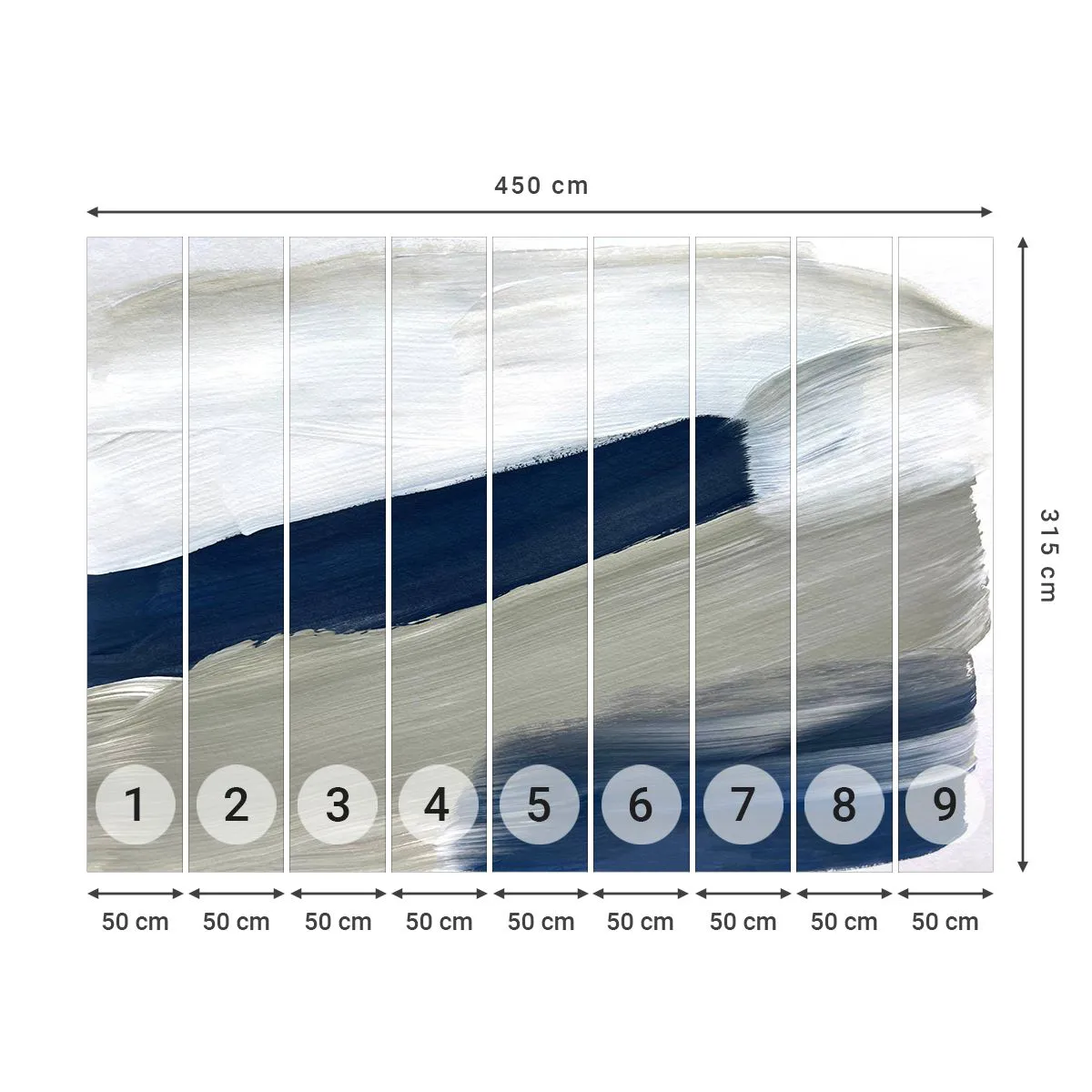 Papel de Parede Premium Sand - Encontro com a brancura - Pedaço, Minimalista, Moderno - 450x315 cm