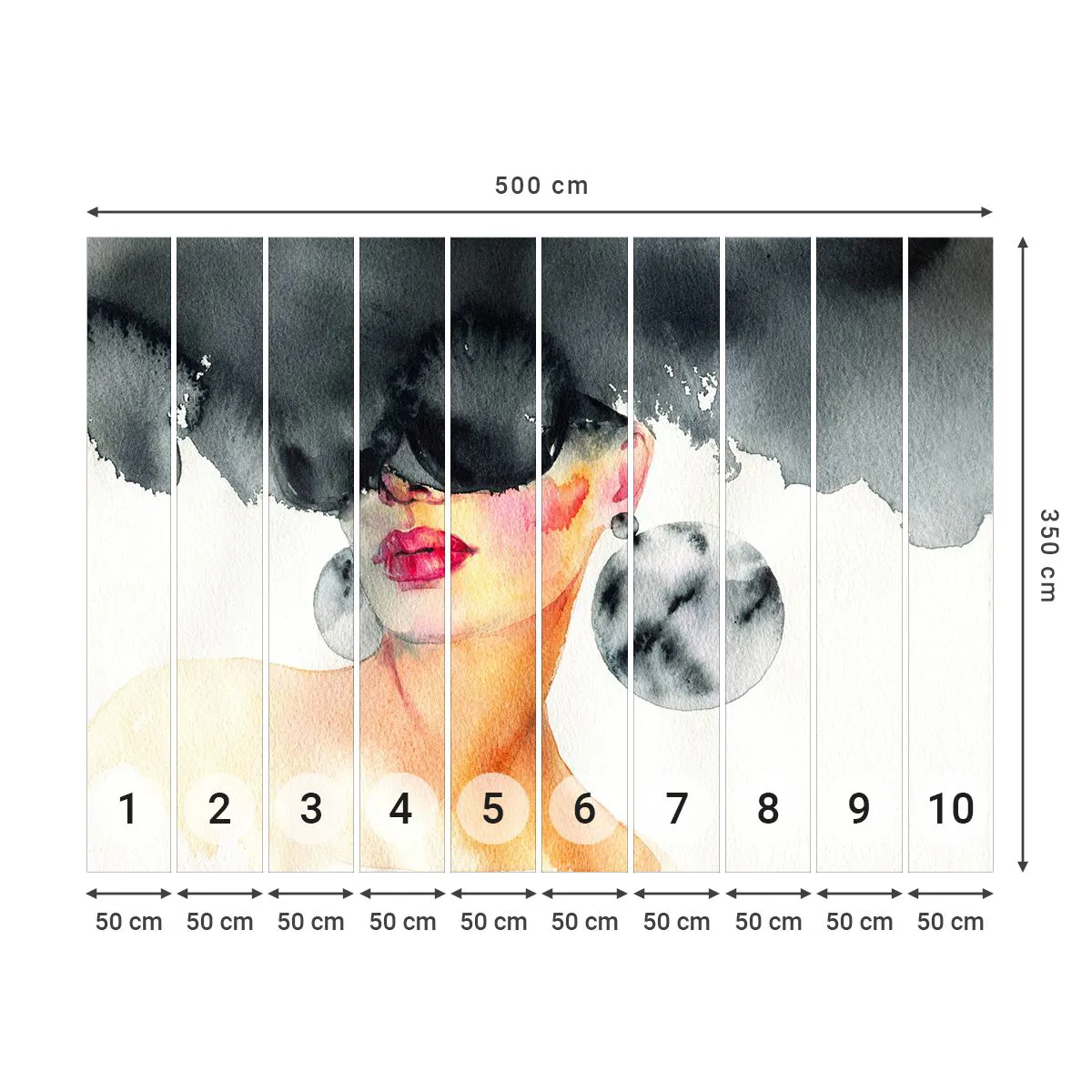 Fototapeta Premium Canvas - Tajemství elegance - ženská tvář, Žena, Čepice - 500x350 cm