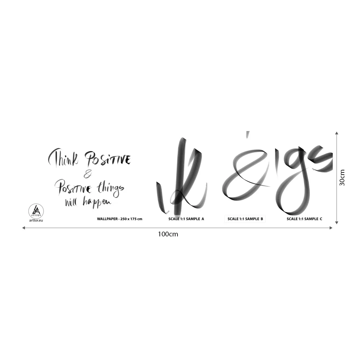 Échantillon De Papier Peint Standard Eco - Comment vivre? - Typographie, Affirmation, Maxime - 100x30 cm