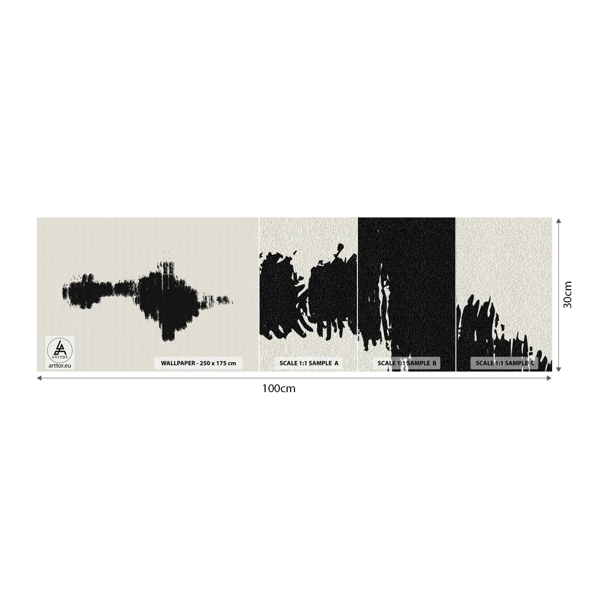 Fototapet Prov Standard Eco - Fantasins vibrationer - Samtida, Abstraktion, skandinavisk - 100x30 cm
