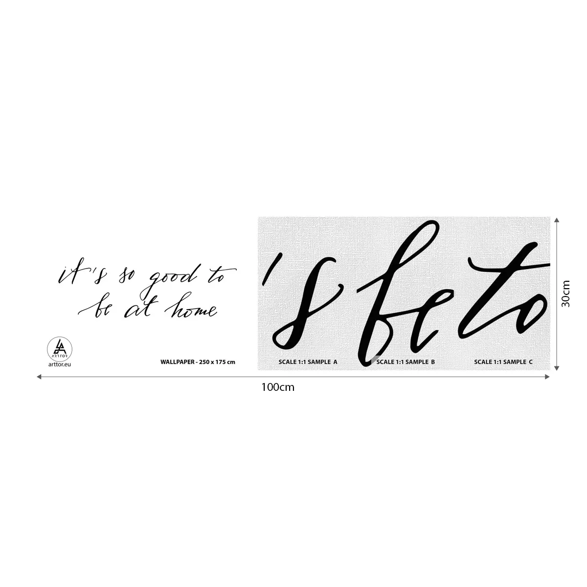 Photo Wallpaper Sample Premium Canvas - Whole Truth - Typography, Affirmation, Maxim - 100x30 cm