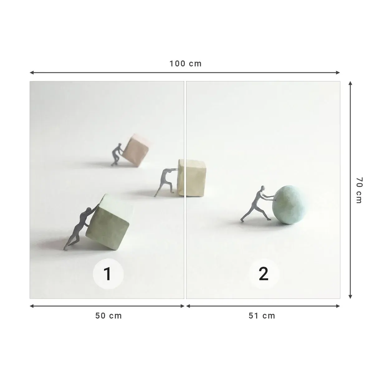 Fototapeta Samolepicí Deluxe Sticker - Život samotný - Abstrakce, Lidé, Práce - 100x70 cm