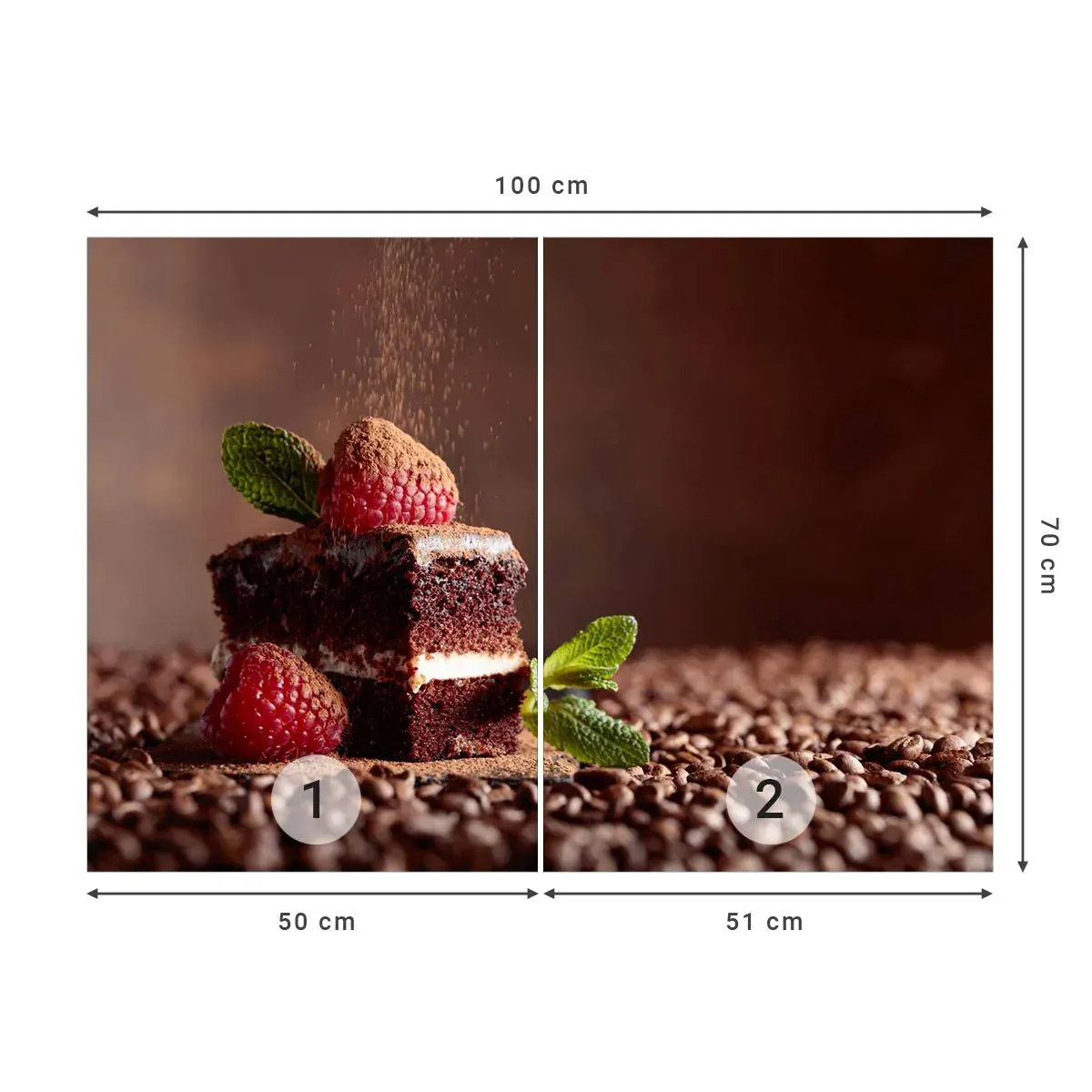 Tapet Autoadeziv Deluxe Sticker - Viața este dulce - Tort, Bucătărie, Gastronomie - 100x70 cm