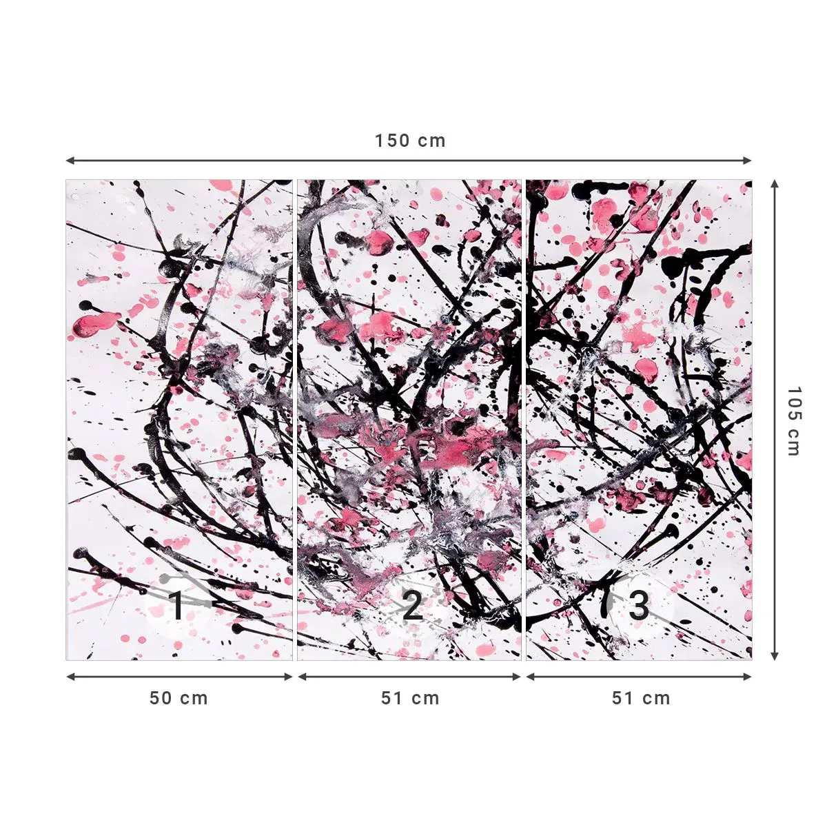 Self-Adhesive Photo Wallpaper Deluxe Sticker - Fleeting Nature of Life - Abstraction, Piece, Modern Pattern - 150x105 cm