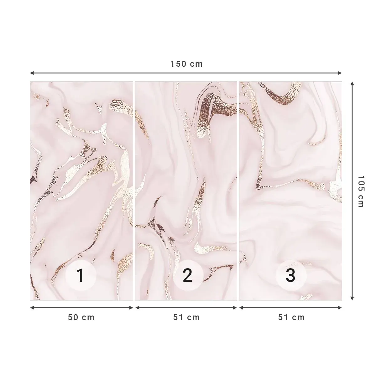 Selbstklebende Fototapete Deluxe Sticker - In einem rosa Schal - Abstraktion, Stück, Moderne Kunst - 150x105 cm