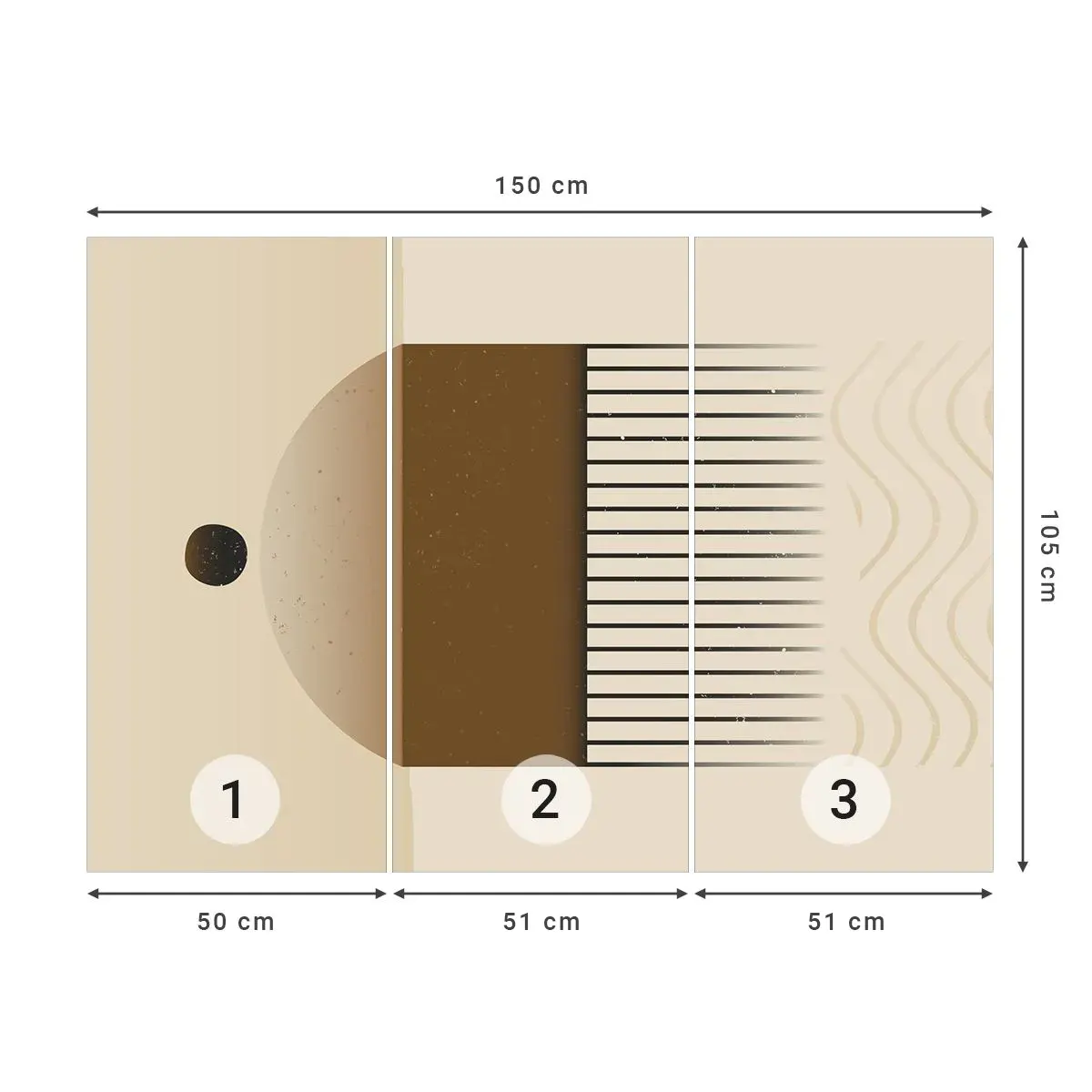 Fototapeta Samolepicí Deluxe Sticker - Různé stavy - Abstrakce, Kus, Minimalismus - 150x105 cm