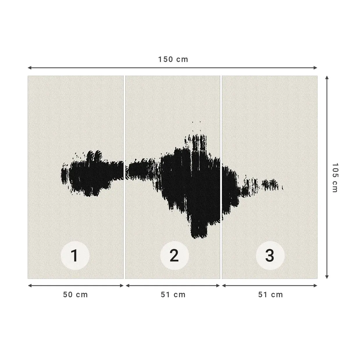Tapet Autoadeziv Deluxe Sticker - Vibrațiile imaginației - Contemporan, Abstracția, scandinav - 150x105 cm