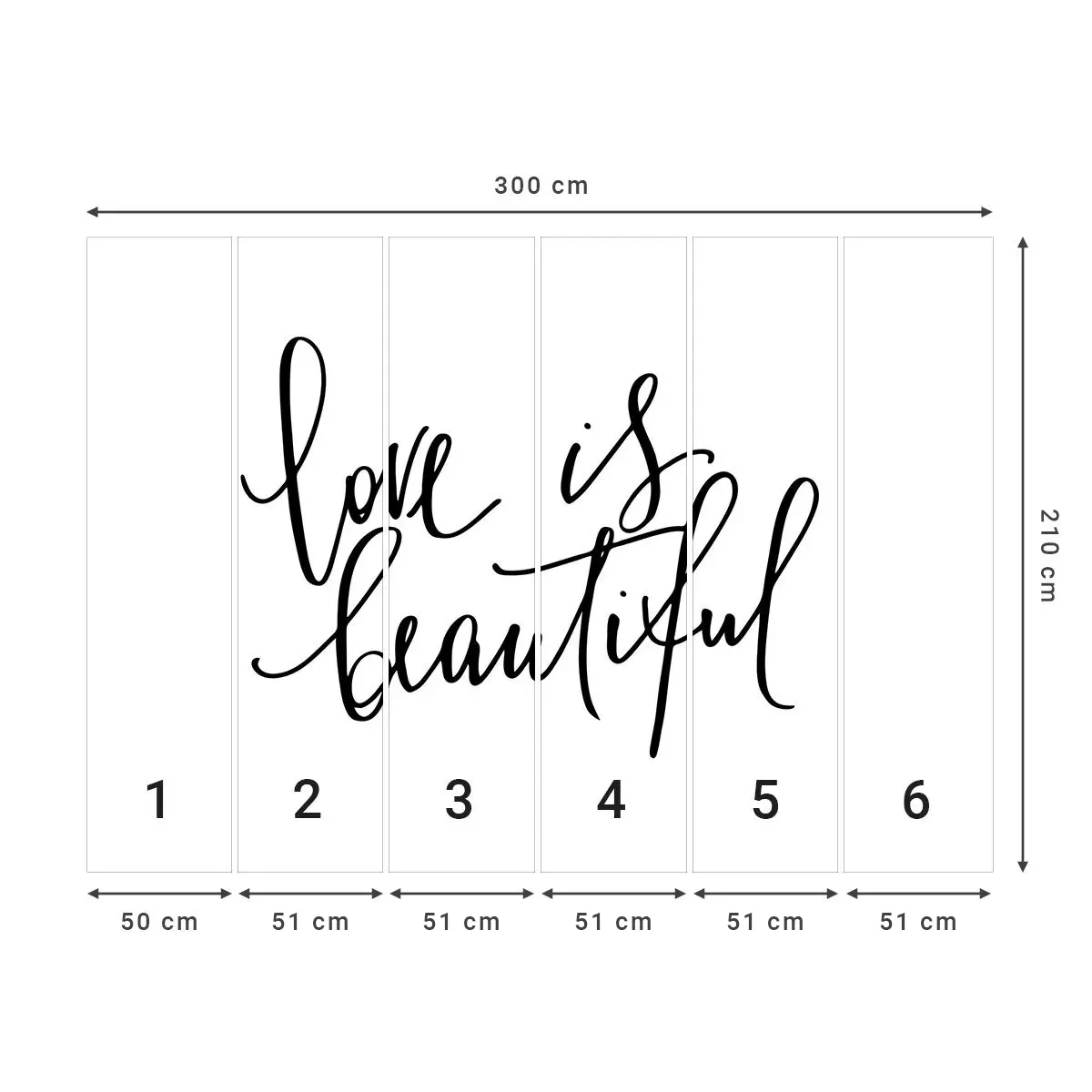 Selbstklebende Fototapete Deluxe Sticker - Lies und wiederhol - Typografie, Bejahung, Maxime - 300x210 cm