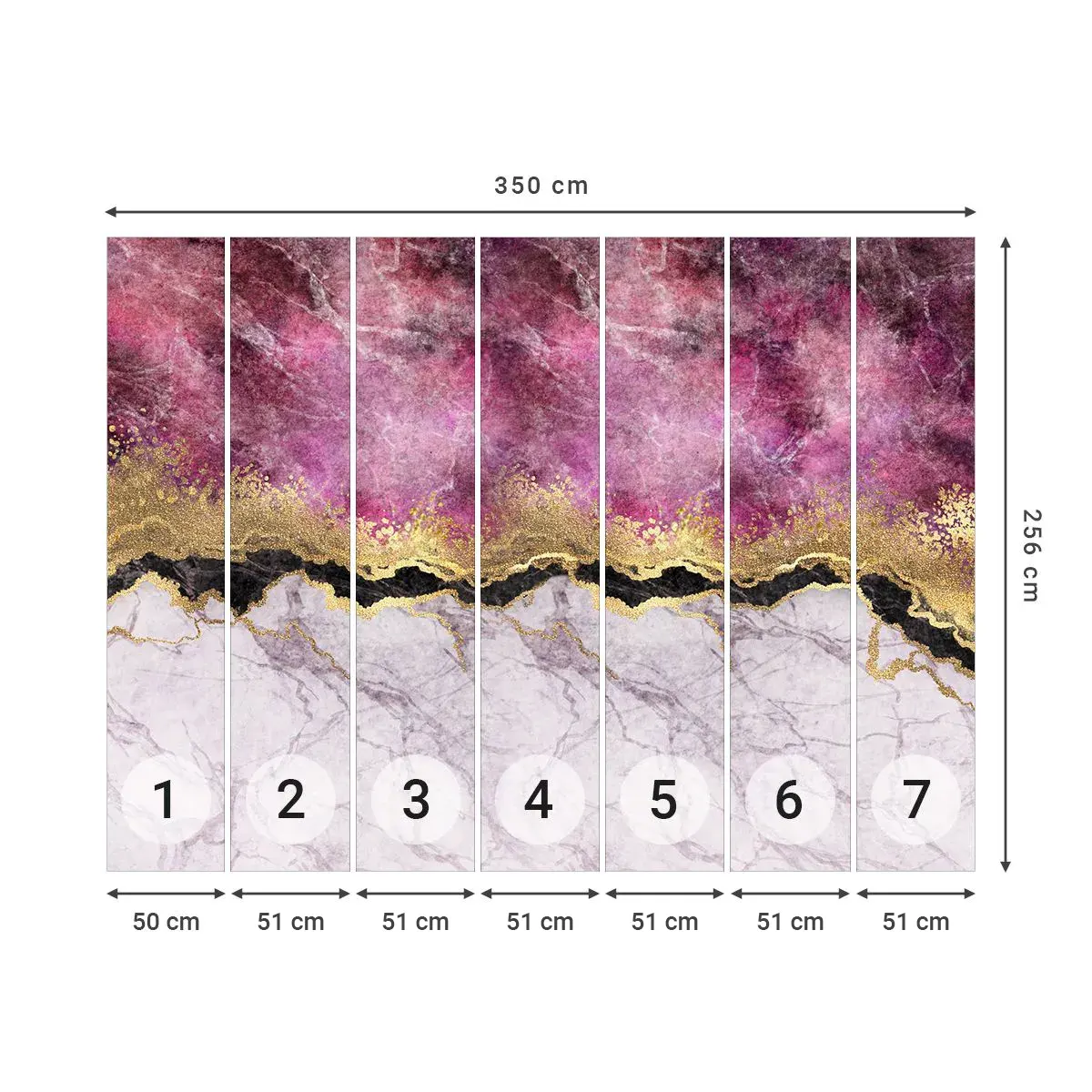 Papel de Parede Autocolante Deluxe Sticker - Na fronteira - Abstração, Pedaço, Textura - 350x256 cm