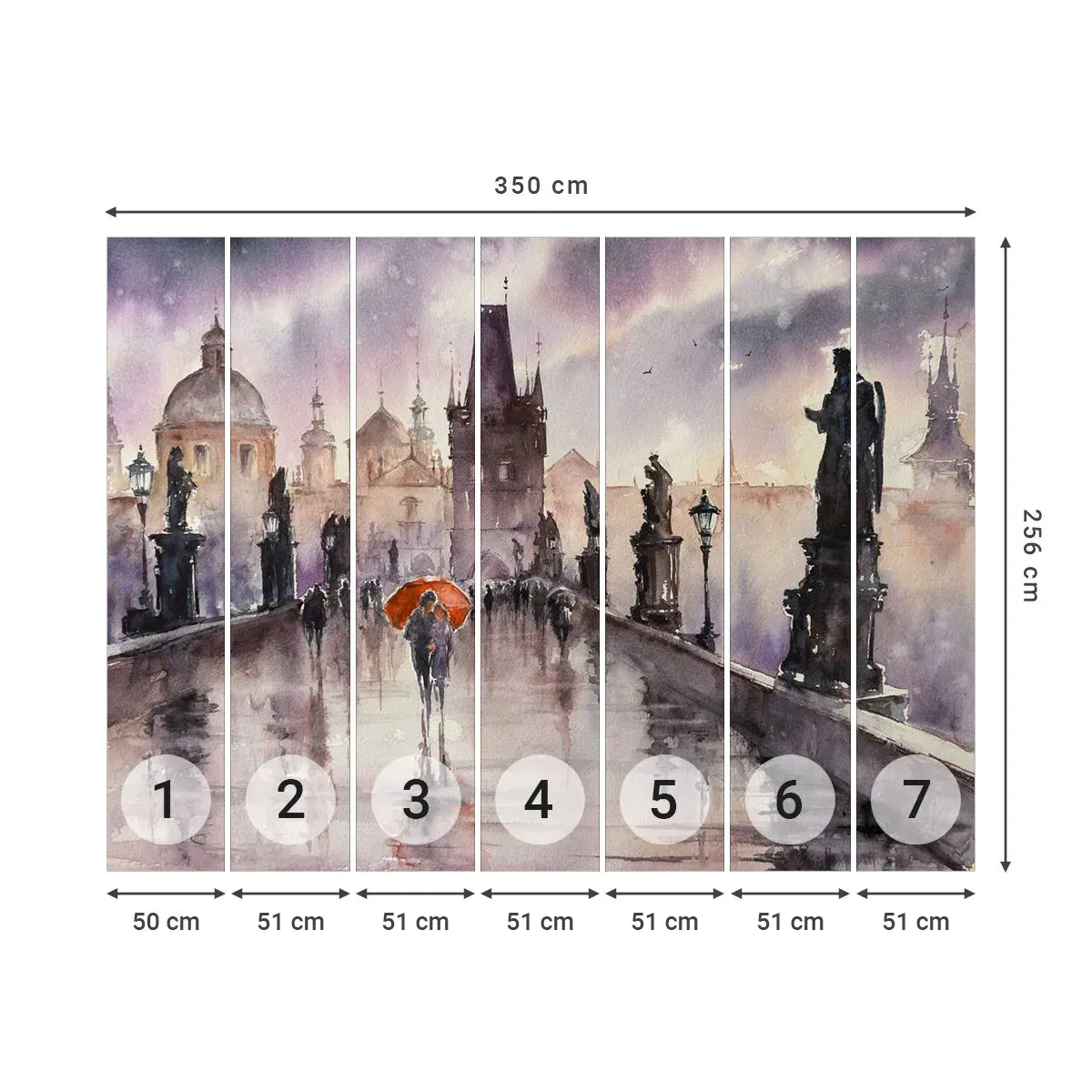 Fototapeta Samolepicí Deluxe Sticker - Lidé se nemění - Most, Krajina, Klasický - 350x256 cm