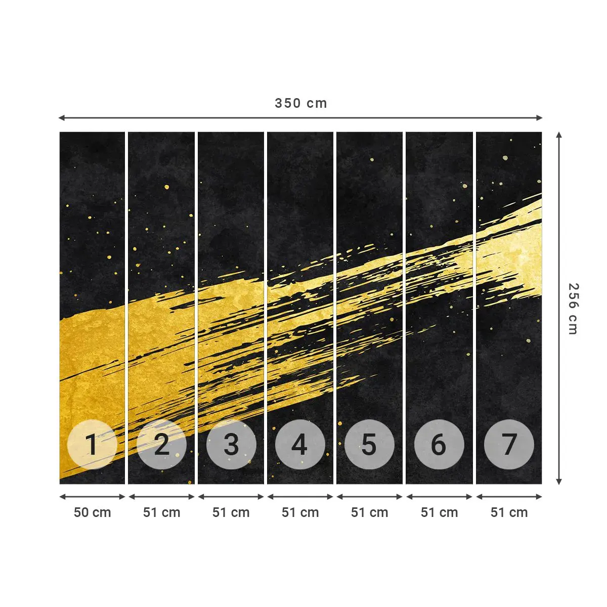 Fototapet Selvklæbende Deluxe Sticker - Hop ind i hyperrummet - Art Deco, Elegant, Mørk - 350x256 cm