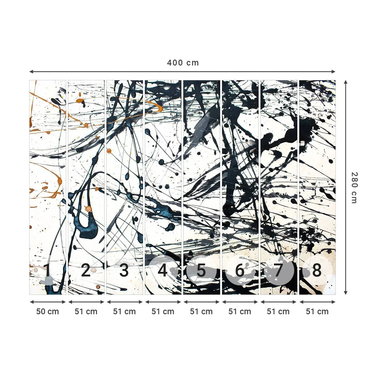 Selbstklebende Fototapete Deluxe Sticker - Sinn machen oder keinen Sinn machen? - Abstraktion, Grafik, Stück - 400x280 cm