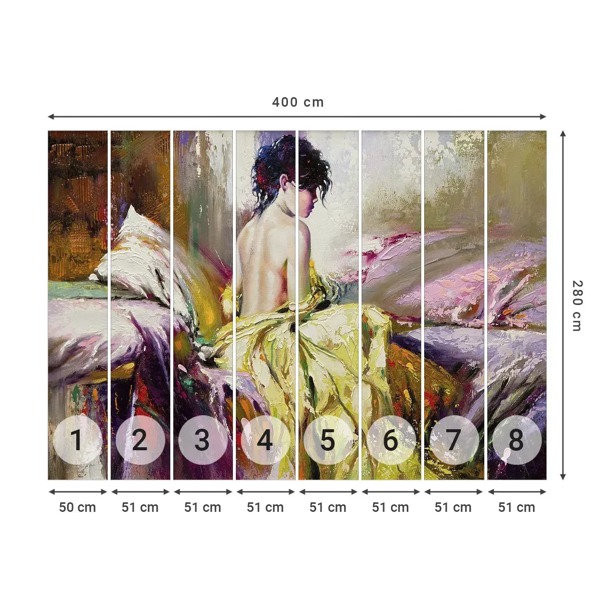 Fototapeta Samoprzylepna Deluxe Sticker - Między ustami a brzegiem pucharu - Kobieta, Ciało, Sztuka - 400x280 cm