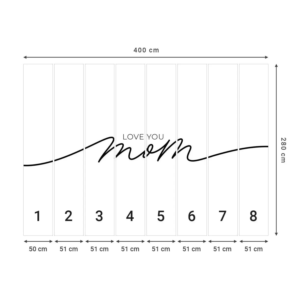 Self-Adhesive Photo Wallpaper Deluxe Sticker - Great Emotion - Typography, Affirmation, Maxim - 400x280 cm