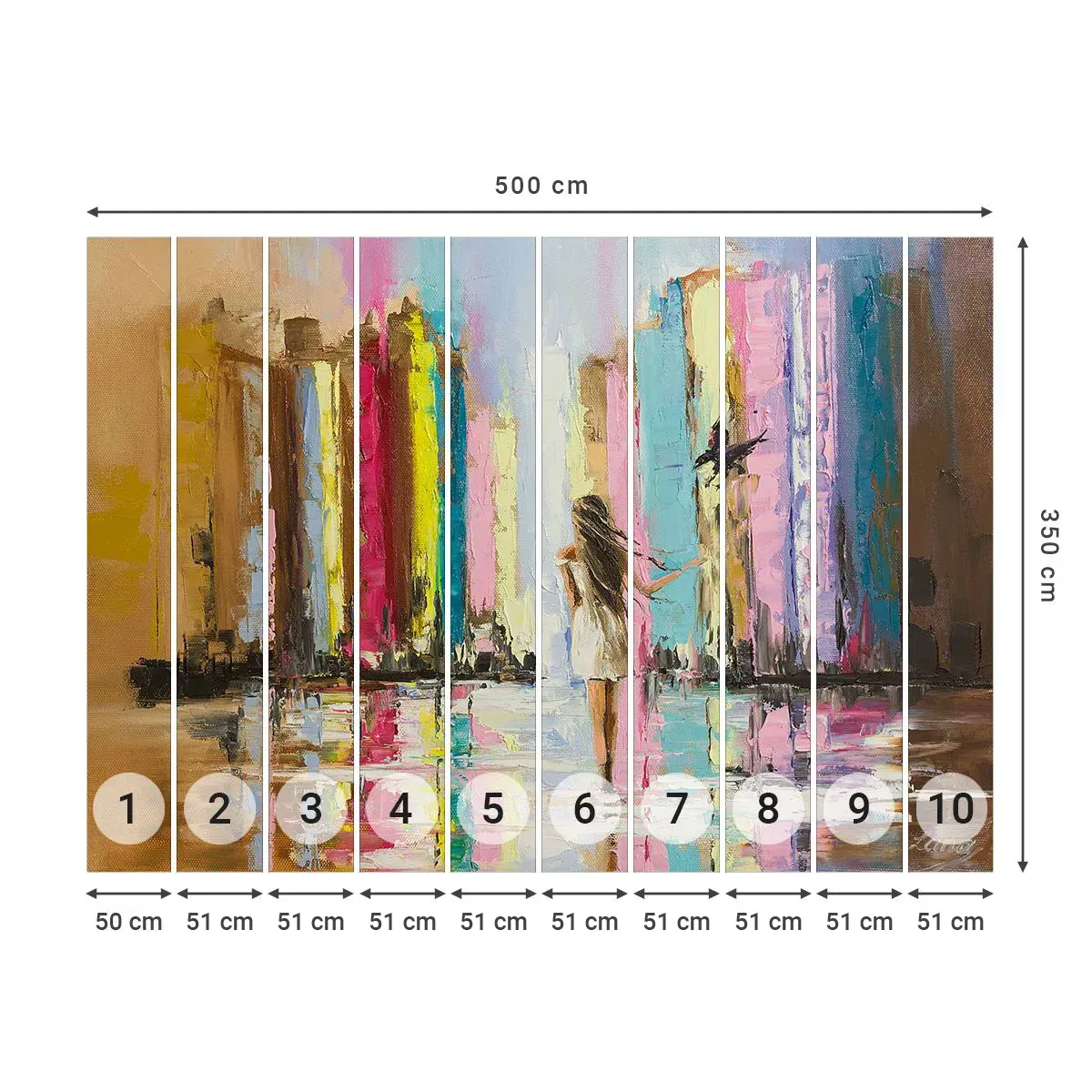 Fototapeta Samolepicí Deluxe Sticker - Pojď se mnou - Abstrakce, Dívka, Žena - 500x350 cm