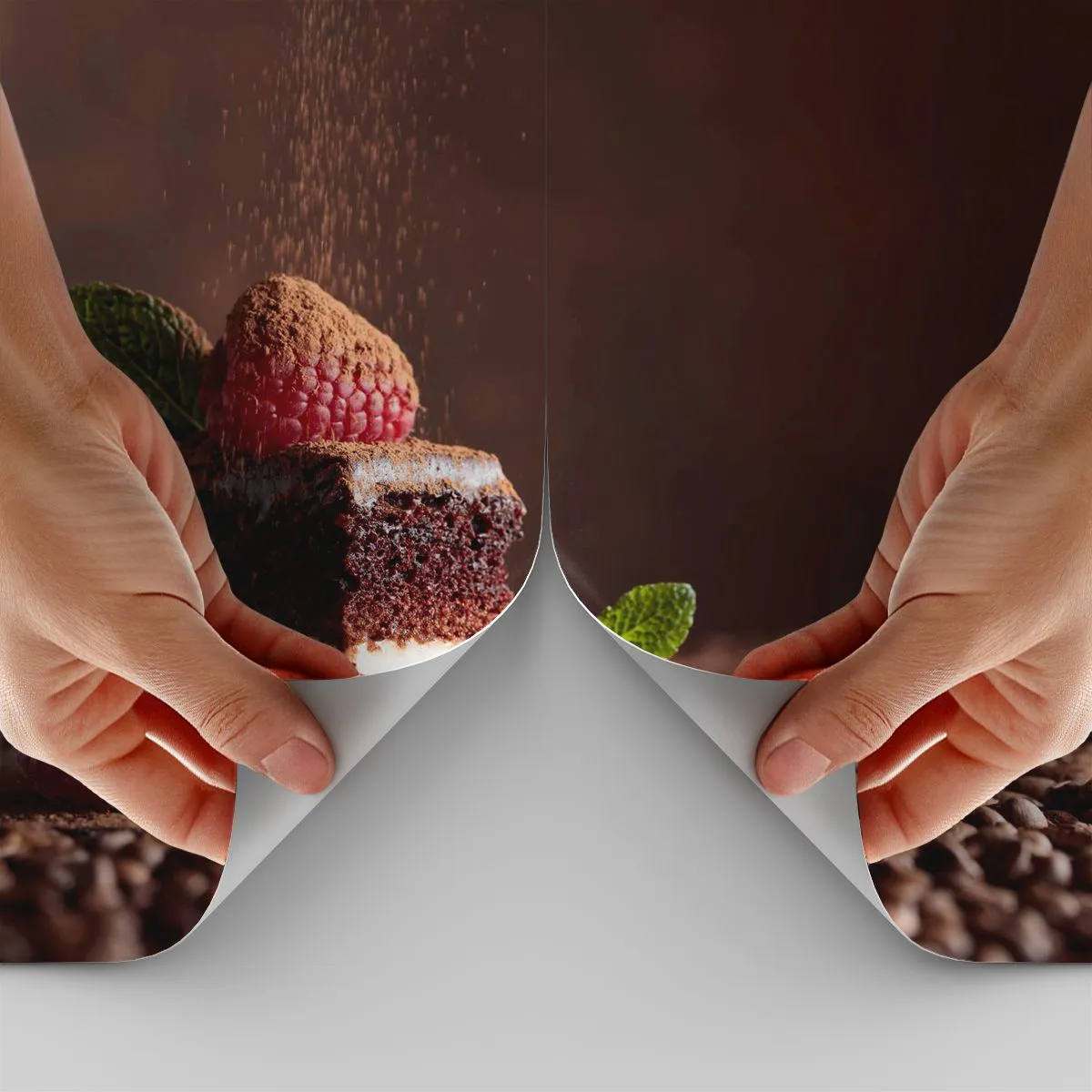 Papier Peint Photo Standard Eco - La vie est douce - Gâteau, Cuisine, La gastronomie - 500x350 cm