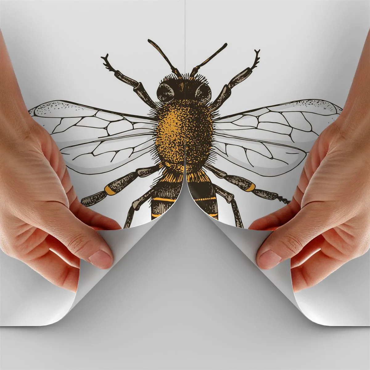 Tapet Standard Eco - Frumoasă și bună - Albină, Insectă, Natură - 350x256 cm