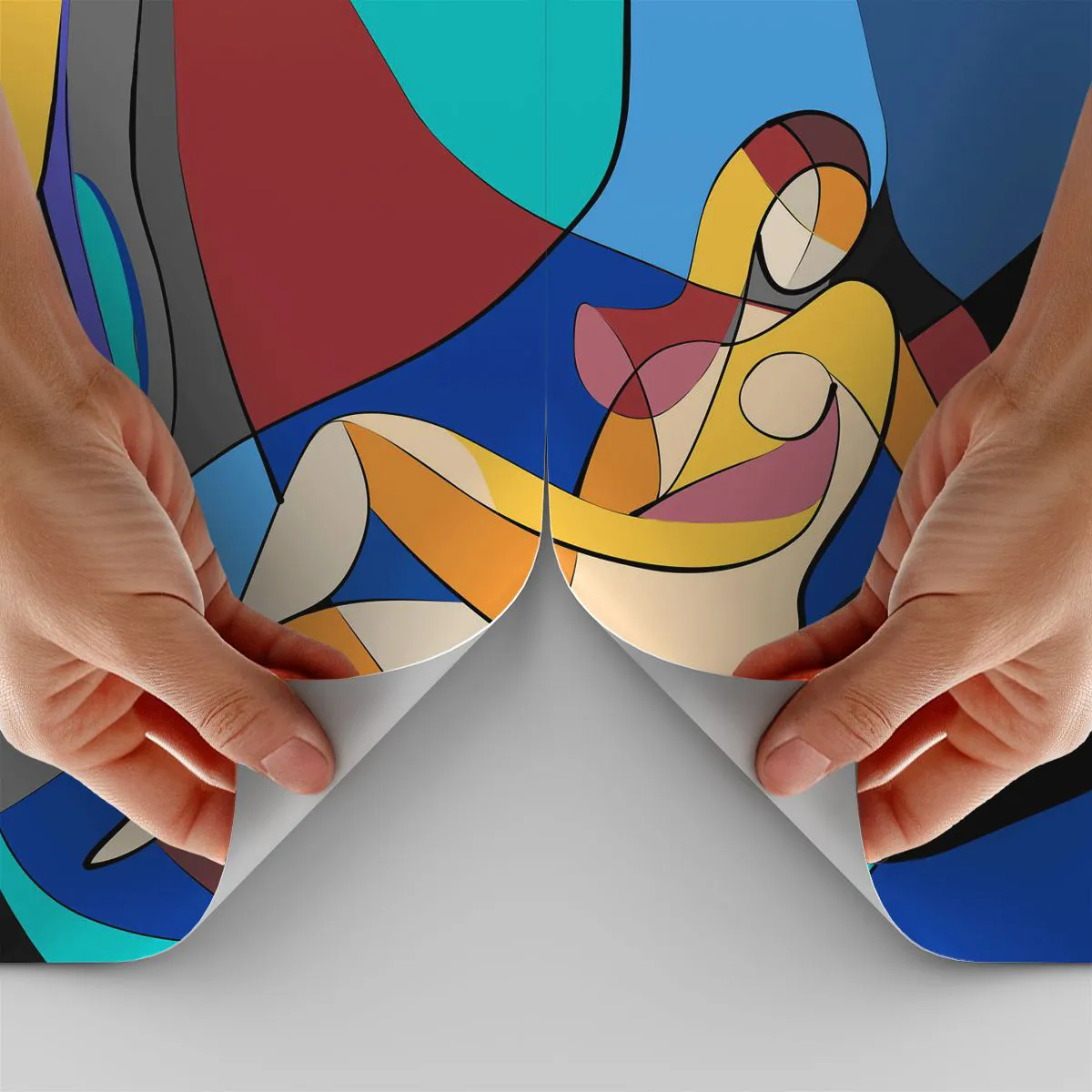 Papier Peint Photo Standard Eco - Nu cubiste - Cubisme, Moderne, Femme - 400x280 cm