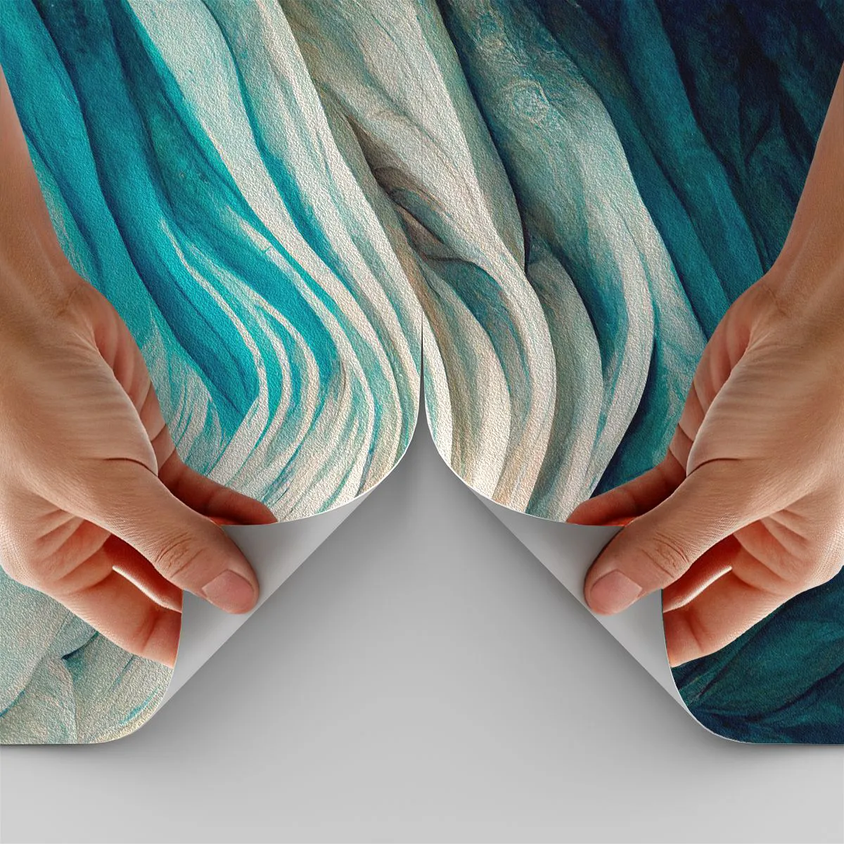 Tapet Premium Sand - Insațiabilitate albastră - Bucată, 3D, Abstracția - 300x210 cm