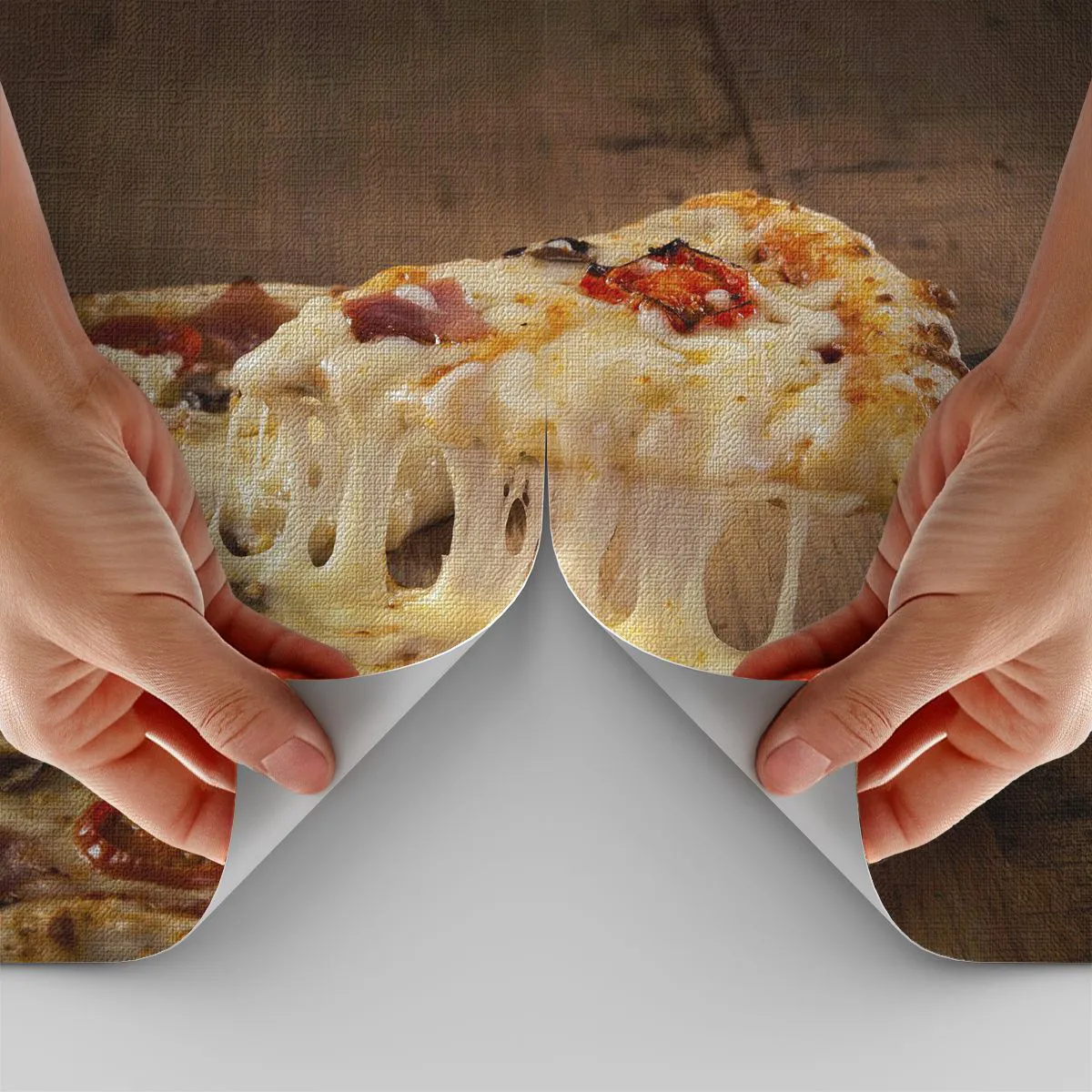 Fototapet på mått Premium Canvas - Italienska konstens mästerverk - Gastronomi, Pizza, Italien