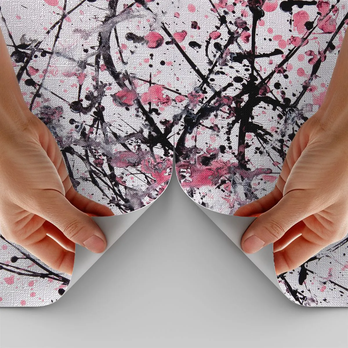 Photo Wallpaper Premium Canvas - Fleeting Nature of Life - Abstraction, Piece, Modern Pattern - 200x140 cm