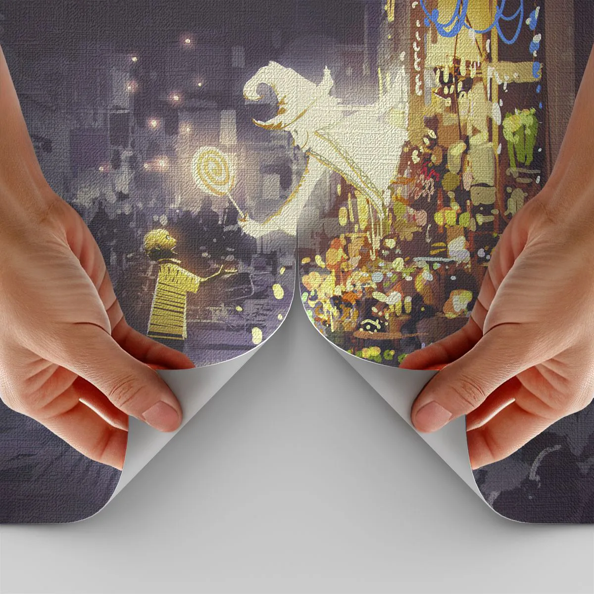 Fototapete Premium Canvas - Magie ist da - Abstraktion, Fantasie, Für Kinder - 350x256 cm